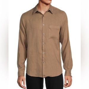 Theory Irving Shirt in Relaxed Linen Size XL NWT $225 (A-4)